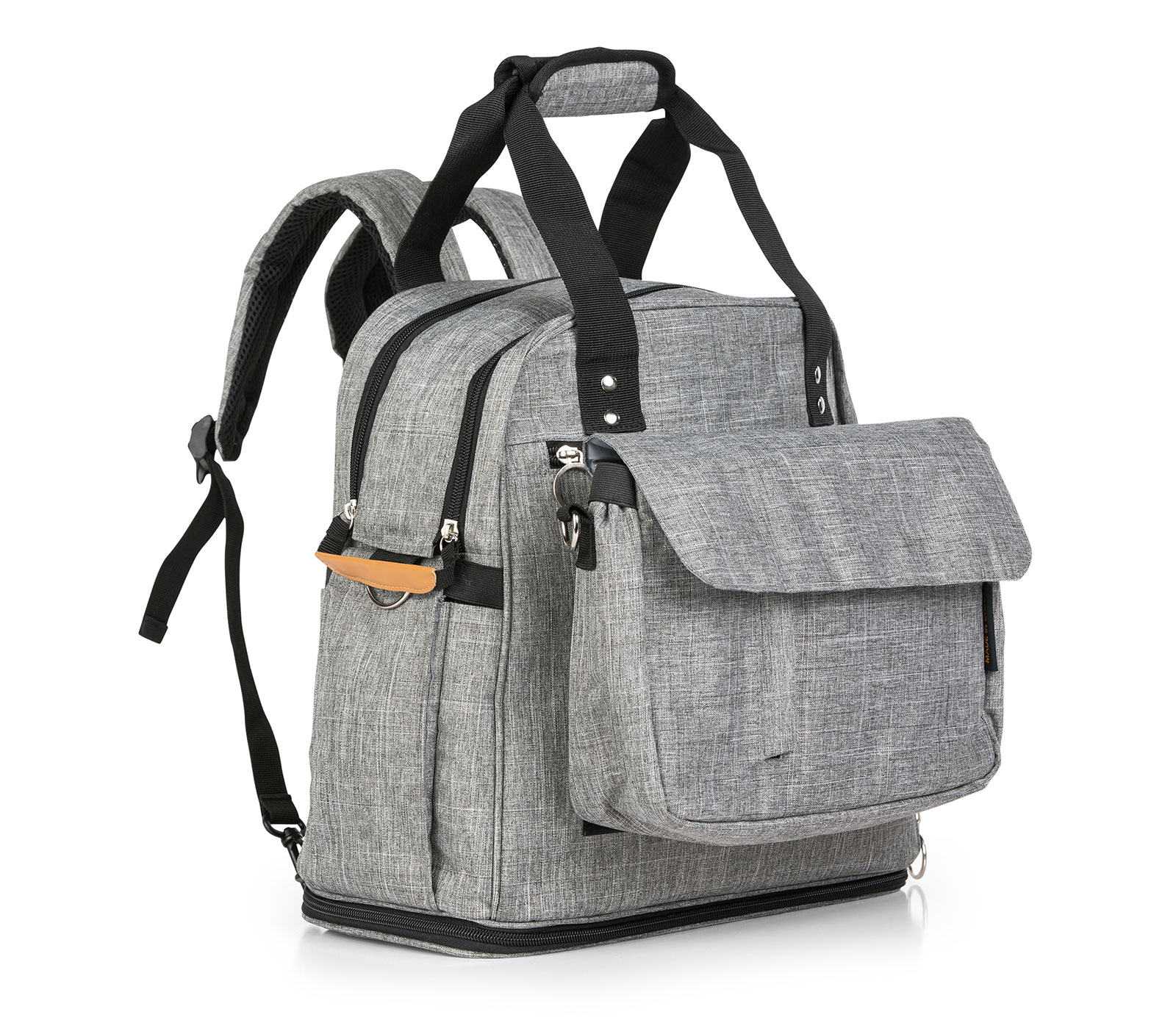 JOJOHUG - Baby Diaper Bag Backpack with Detachable Pouch Changing Pad (Grey)