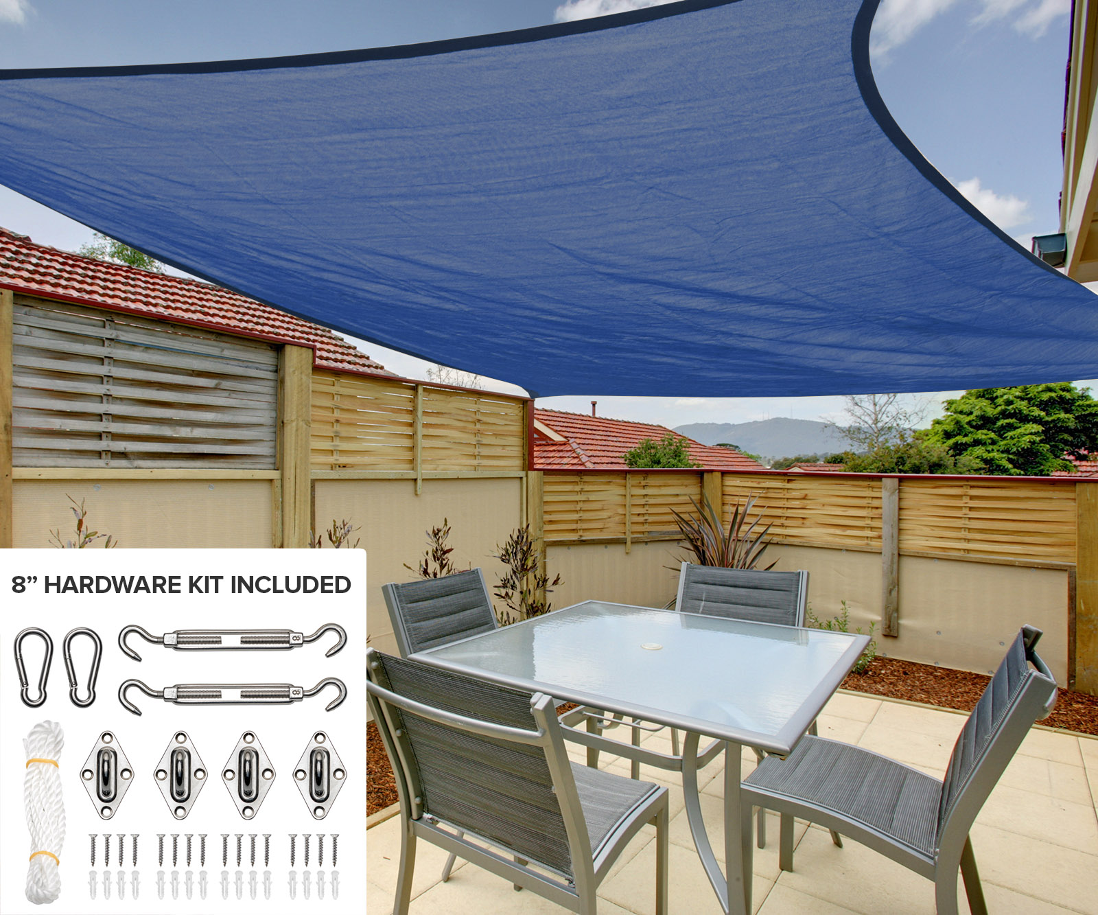 Park and Patio Sun Shade Sail